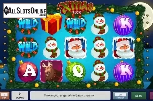 Reels screen. Xmas Luck from InBet Games