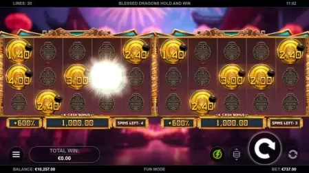 Blessed Dragons Hold and Win slot screenshot 3