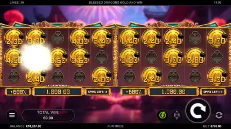 Blessed Dragons Hold and Win slot screenshot 1