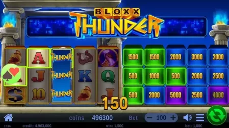 Bloxx Thunder slot screenshot 4