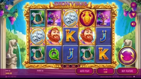 Dionysus Golden Feast slot screenshot 1
