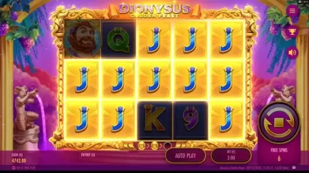 Dionysus Golden Feast slot screenshot 6