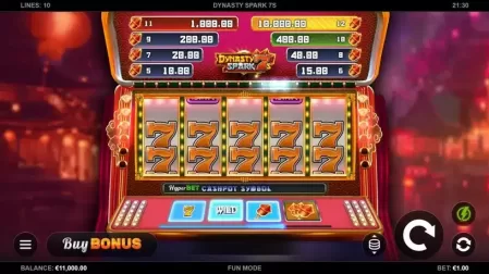 Dynasty Spark 7s slot screenshot 1