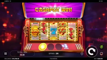 Dynasty Spark 7s slot screenshot 4