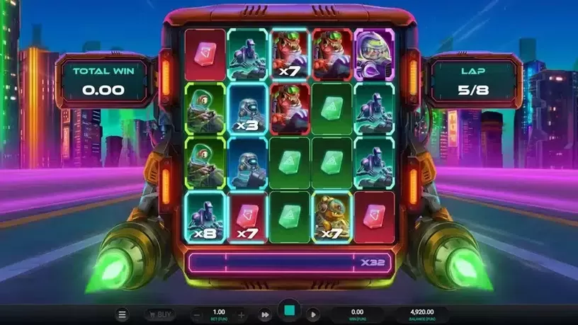 Galactic Racers slot screenshot 4