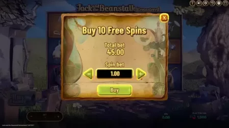 Jack and the Beanstalk Remastered slot screenshot 2