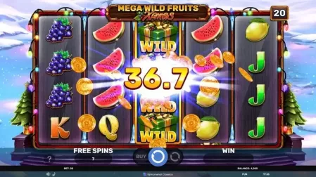 Mega Wild Fruits – Xmas slot screenshot 3