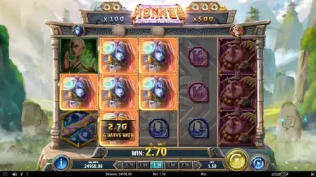 Monkey: Battle for the Scrolls slot screenshot 5
