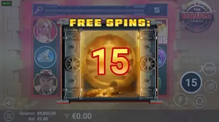 The Vault Chase slot screenshot 2