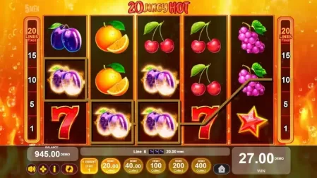 20 Juicy Hot slot screenshot 3