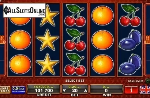 Reel Screen. 20 Extra Stars from EGT