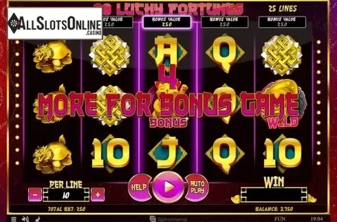 Game workflow 2. 88 Lucky Fortunes from Spinomenal