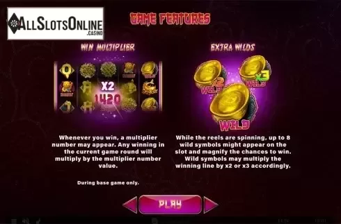 Paytable . 88 Lucky Fortunes from Spinomenal