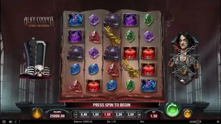 Alice Cooper and the Tome of Madness slot screenshot 1