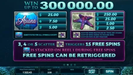 Ariana slot screenshot 1