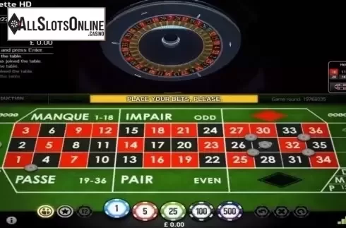 Game Screen. Auto Roulette Live (NetEnt) from NetEnt