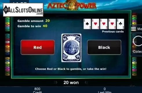 Double Up. Aztec Power from Greentube
