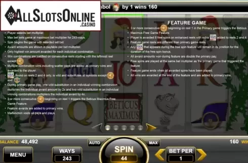 Features 1. Beticus Maximus from Spin Games