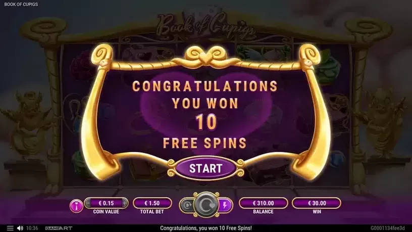 Book of Cupigs slot screenshot 4