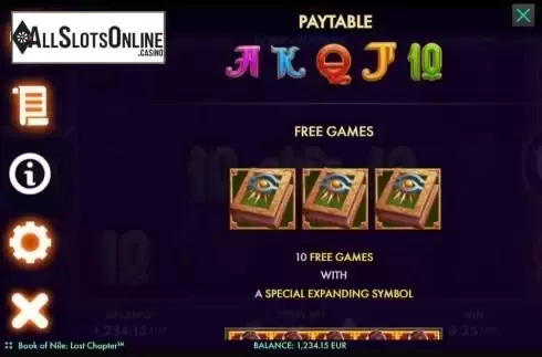 Paytable 3