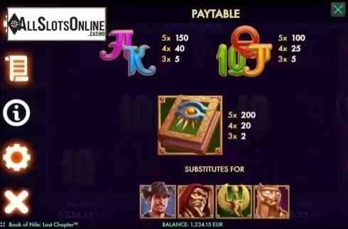 Paytable 2