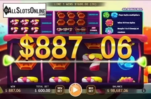 Win screen 3. Candy Mania from KA Gaming