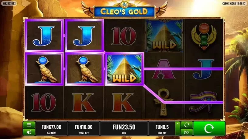Cleo's Gold slot screenshot 4