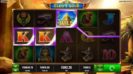 Cleo's Gold slot screenshot 3