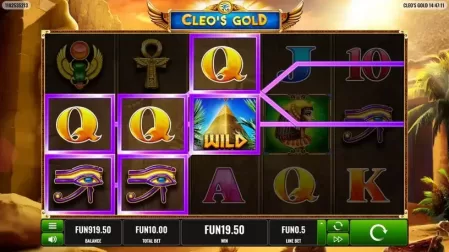 Cleo's Gold slot screenshot 2