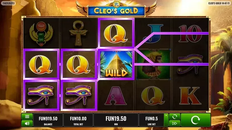 Cleo's Gold slot screenshot 2