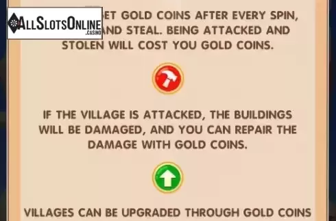 Upgrading the village screen
