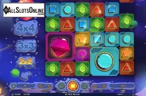 Win Screen. Colossal Gems from Habanero