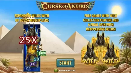 Curse of Anubis slot screenshot 1