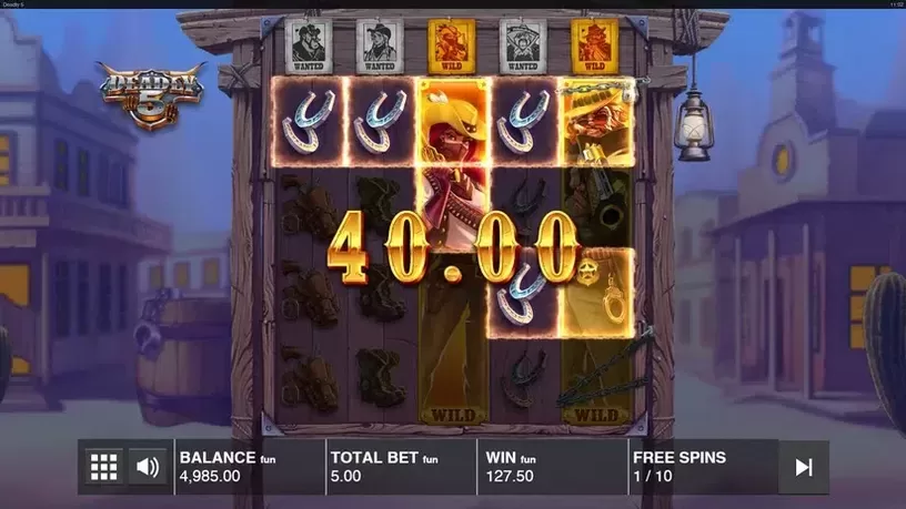 Deadly 5 slot screenshot 4