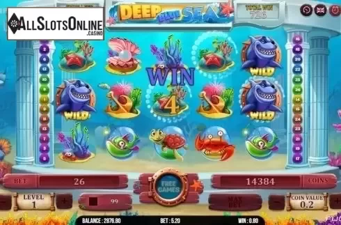 Free Spins. Deep Blue Sea from Fugaso
