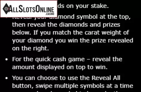 Game rules 1. Diamond (gamevy) from gamevy