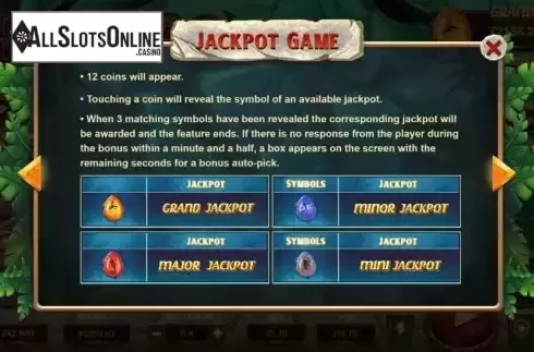 Jackpot game screen
