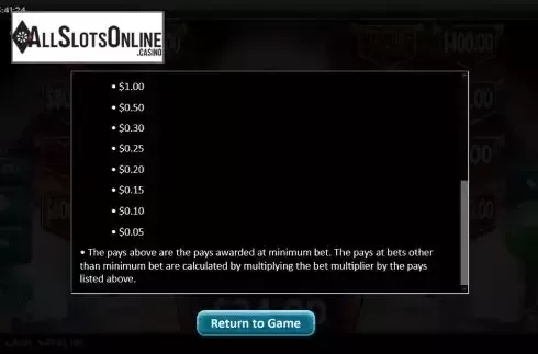 Potential pays screen 2