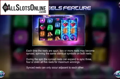 Paytable 2. Event Horizon from Betsoft