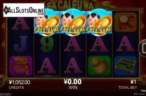 Free Spins Win Screen