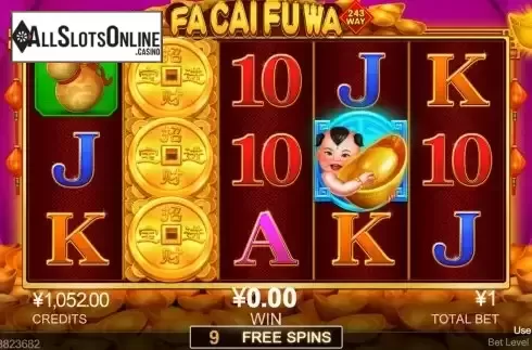 Free Spins GamePlay Screen