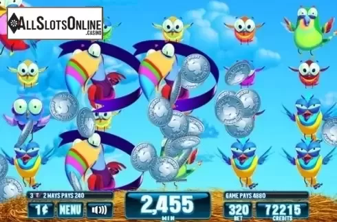 Win Screen. Flippin' Birds from Incredible Technologies