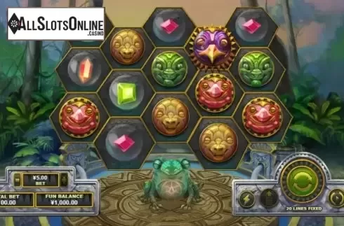 Reel Screen. Fortune Frog (RTG) from RTG
