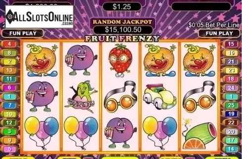 Reel Screen. Fruit Frenzy from RTG