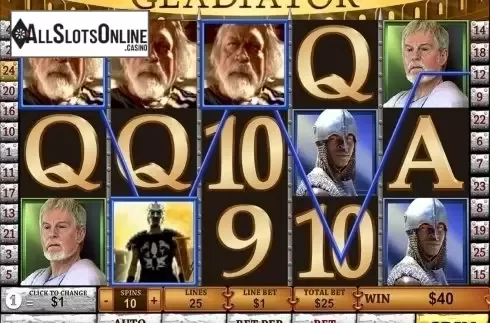 Wild win screen 2. Gladiator (Playtech) from Playtech