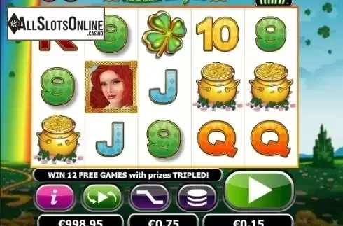Win screen. Irish Eyes Mini from NextGen