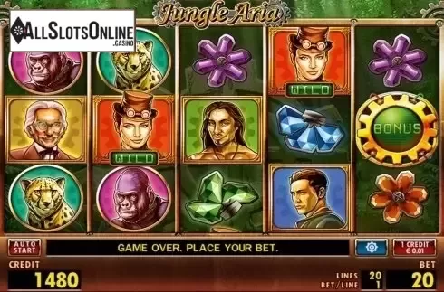 Reel screen. Jungle Aria HD from Merkur