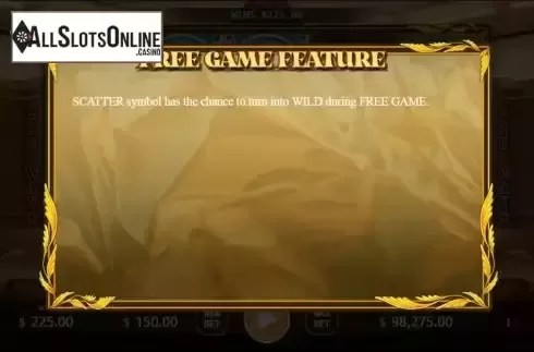 Free Game feature screen