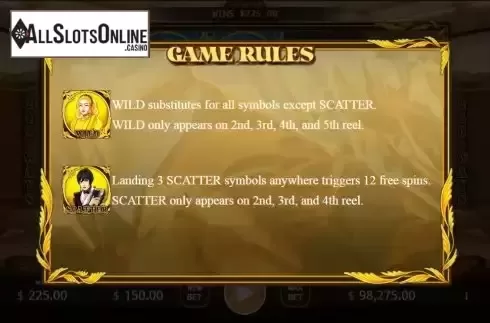 Special symbols screen