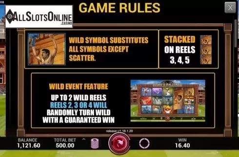 Features. Lords Balcony from Indi Slots